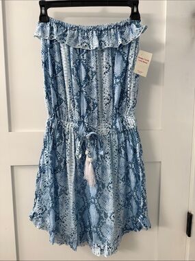 Lani Lau Honolulu, Hawaii Romper with Tassel Tie